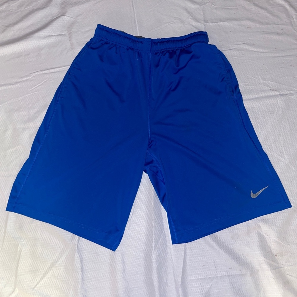 Blue Nike basketball shorts